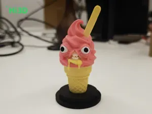 搞怪变异冰淇淋手办摆件 多色打印