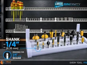 Router Bit Holder 1/4" | DIN Infinity