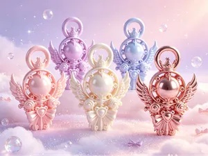少女天使爱心魔法挂件