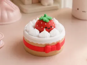 Strawberry Cake Clicker - Kawaii Fidget Toy
