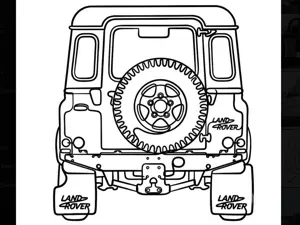 Landrover Defender wall art