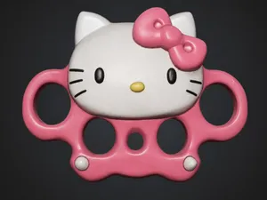 Hello Kitty Brass Knuckles