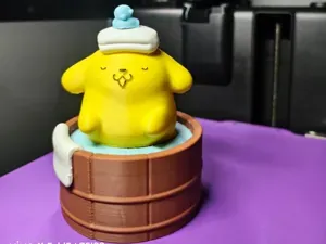 可爱布丁狗(Pom Pom Purin)摆件,全拆件打印 ,高11cm(无须AMS)