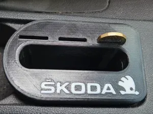 MK3 Skoda octavia center console phone/coin caddy