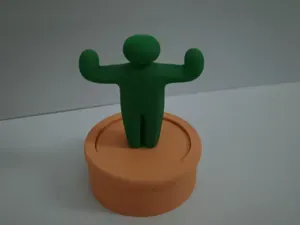 Meccha Chameleon Character as A cactus Desk decor
