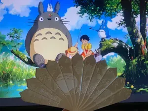 龙猫-动漫 浮雕扇 折扇