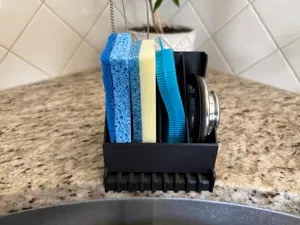 Compact Kitchen Sink Organizer - Dish Sponge dryer