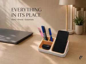 Desk Organizer with Phone Stand