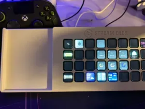 StreamDeck XL with built in Phone stand.