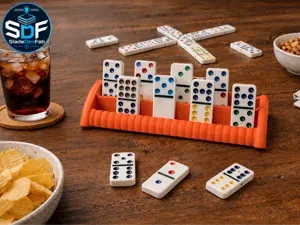 Three Row Domino Holder