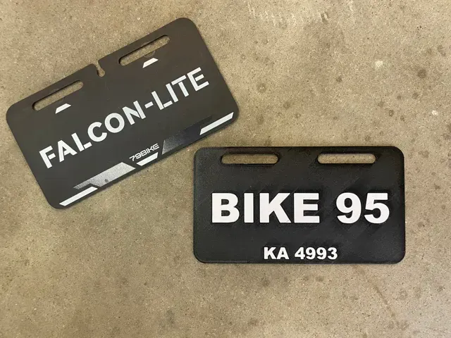 79 Bike Custom License Plate GT PRO LITE — Фото 2 из 3
