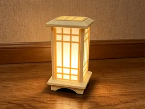 1:12 原木落地灯