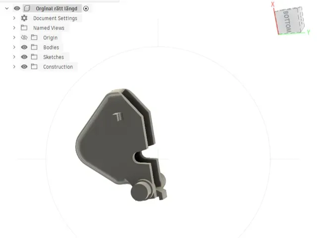 "Tooth" to a Volkswagen cup holder
