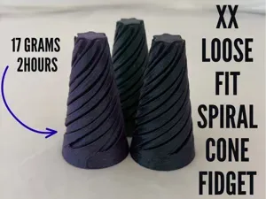 xx lose fit spiral cone fidget