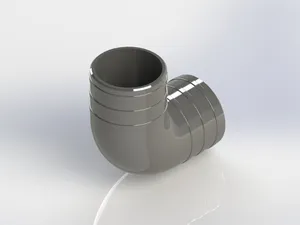 Sist. Exaustão Qidi Q2 - Curva 90º duto Ø63,5mm