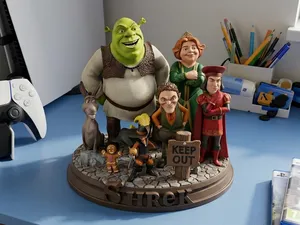 3D-модели домика Шрека для печати