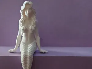 Shelf Sitting Mermaid Figurine