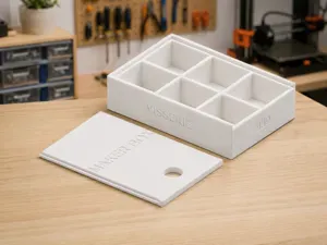 Boîte de rangement à compartiments personalisable