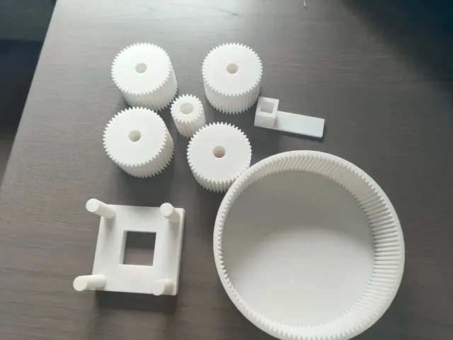 6:1 Stackable Fully 3D Printed Planetary Gearbox — Image 6 of 7