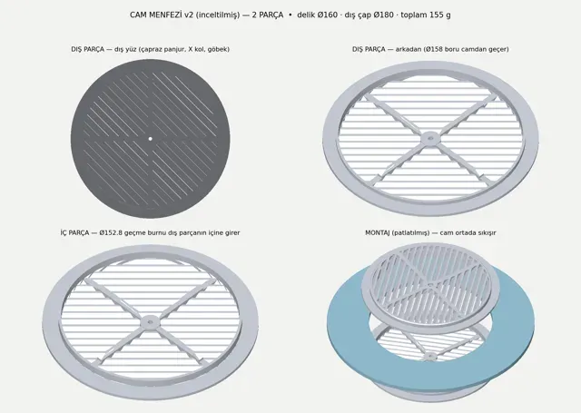 Glass Vent Cover — Image 4 of 4