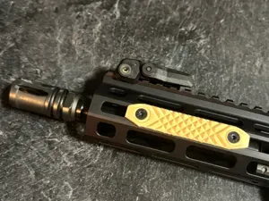 Parametric M-LOK Rail Cover - Knurled