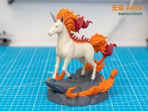 宝可梦 烈焰马 18cm 多色分件模型｜无需AMS