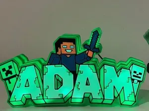 ADAM Lámpara LED 3D Minecraft