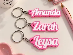 Chaveiro de Nome Personalizável