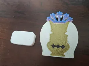 Rubin Vase Brooch — One Silhouette, Two Pictures