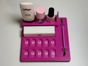 Manicure Application Tray for Red Aspen Dashes