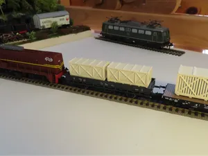Heavy load cargo for flat goods wagons UIC type S