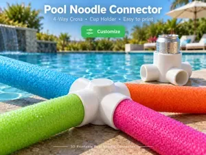 Parametric Pool Noodle Connector System