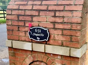 Two-Color House Number Sign / Address Plaque