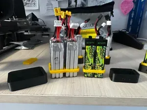 Parametric Battery Organizer — Carry Frame + Base
