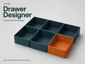 Customizable Drawer Organizer — Bins & Dividers