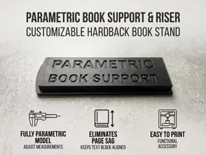 Parametric Book Shoe & Riser for Hardcover Books