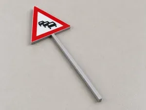 German Sign VZ 124 Traffic Jam - 6 Scales
