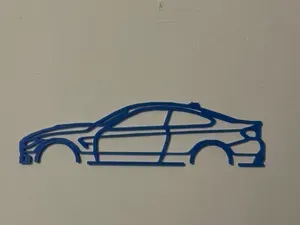 BMW M4 3D Wall Art – Printable Silhouette Model