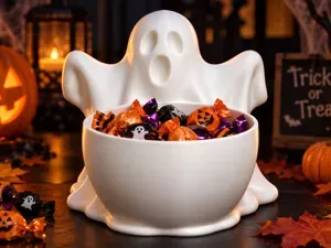 Ghost Candy Bowl – Halloween Treat Holder