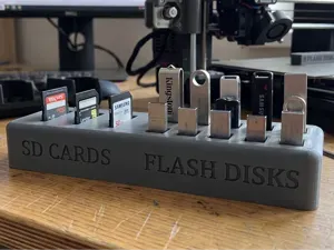 Practical SD Card and USB Flash Drive Organizer