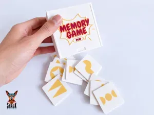 Memory Matching Game | 16 Tiles + Storage Box