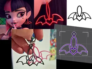 Draculaura earrings - Monster High