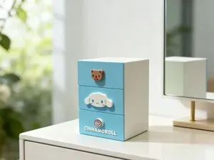 玉桂狗桌面收纳储物盒