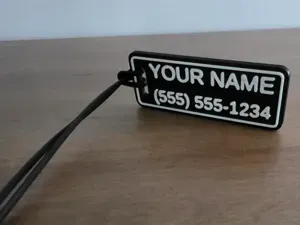 Custom Luggage Tag Generator, with TPU Cord Loop