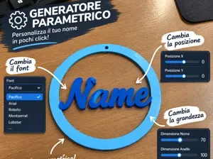 Fully Customizable Name Dreamcatcher (Parametric)