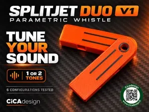 SplitJet Duo V1 — Parametric Dual-Tone Whistle