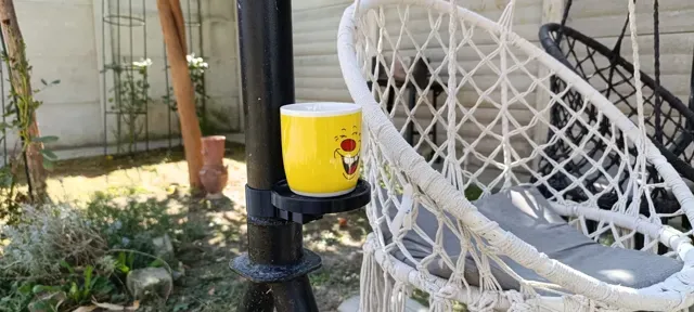 Swing Cup Holder for 56-60 mm Tube, Two-Part Mount — Image 3 of 6