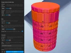 Customizable Cryptex Puzzle Container - GENERATOR