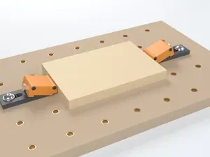 CNC Wedge Hold-Down Clamp - M8 slot, M6 screw