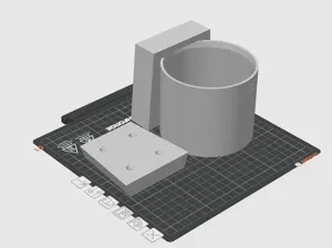 40oz Bedside Water Bottle Holder - Hidden Mount
